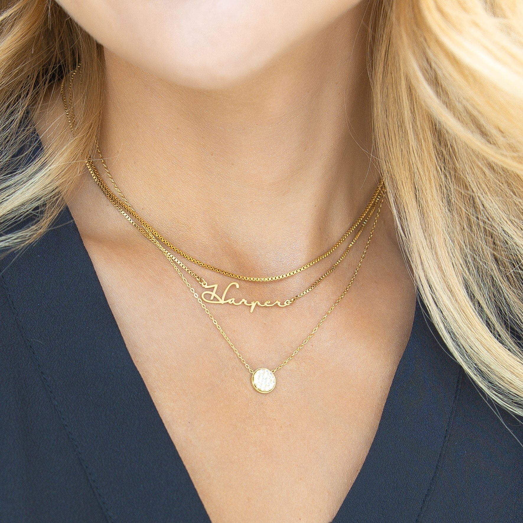 【TOCCA】HAPPY KEY LAYERD NECKLACE COACH® Outlet | Lock And Key Layered Charm Necklace