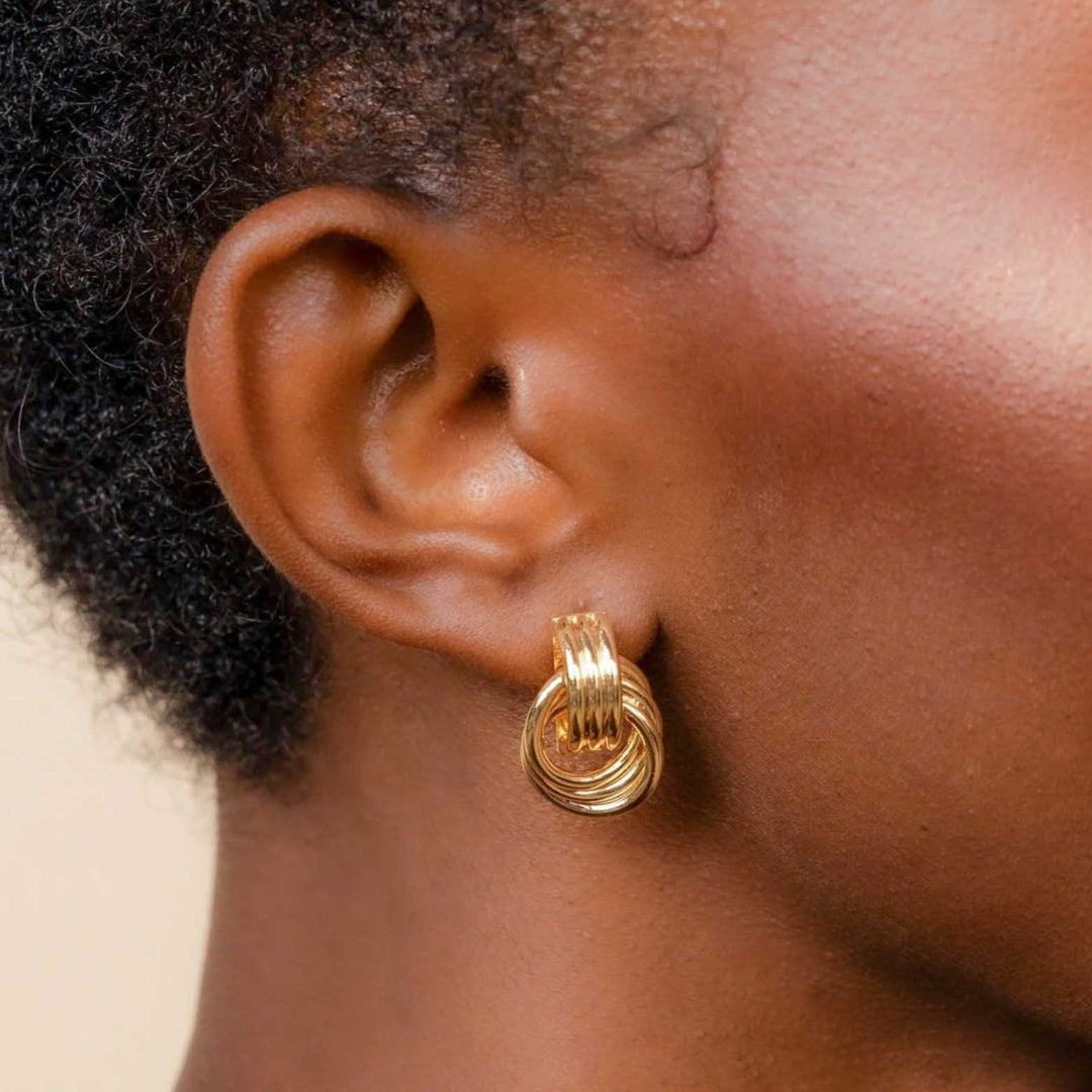 TRIPLE KNOT EARRINGS – Grace Gift